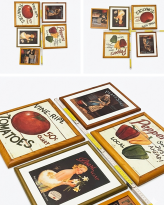 Set di Quadretti Vintage (Cucina/Bagno)