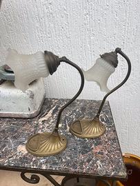 2 abat jour vintage in ottone