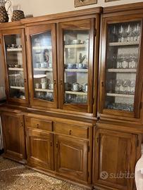 Credenza in legno massiccio noce tanganica