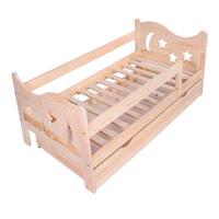 Lettino per bambini in pino naturale 160x80