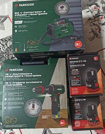 Parkside Trapano avvitatore  12V + Compressore 20V
