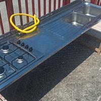 Top cucina acciaio inox