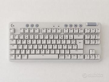 Tastiera Gaming Logitech bianca nuova con nuvolett