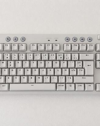Tastiera Gaming Logitech bianca nuova con nuvolett