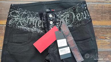 Angel Devil Pant. Donna NERO Super Stock Lot.1018