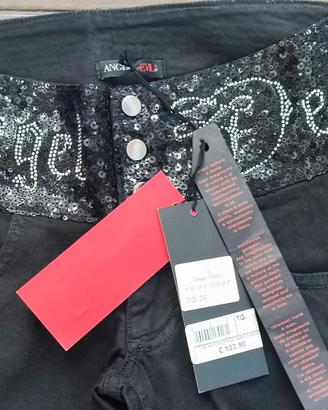 Angel Devil Pant. Donna NERO Super Stock Lot.1018