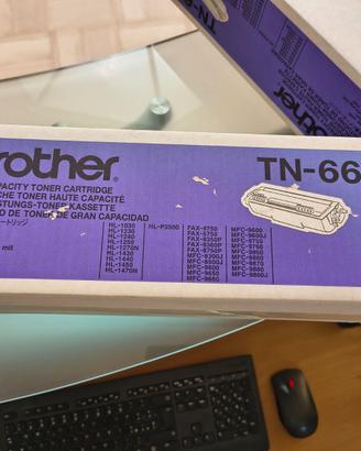 Lotto 3 toner Brother TN-6600 originali nero laser