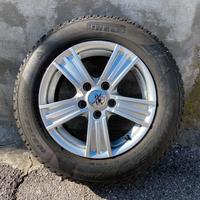 4 cerchi lega Fondmetal 15+gomme invernali Pirelli