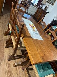 Tavolo legno massello 180/80