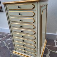 mobile vintage contenitore per medaglie, orologi