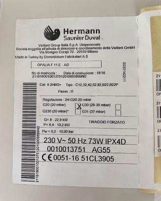 centrlina elettronica  per opalia F11 A/2  Hermann