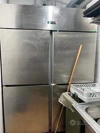 frigorifero 4 anta professionale inox 