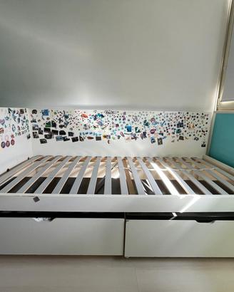Letto-divano  singolo testata reversibile