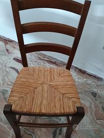 sedie paglia e legno 