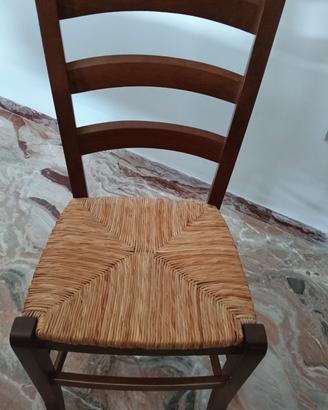 sedie paglia e legno 