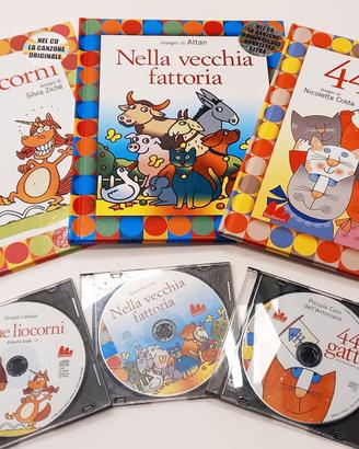 3 LIBRI PER BAMBINI CON CD