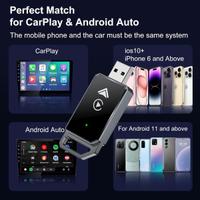 Carplay Wireless per iPhone,Android Auto Wreless e