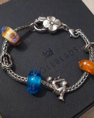 bracciale trollbeads e beads trollbeads. 
