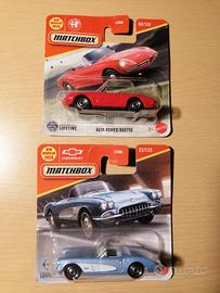 Matchbox - Alfa Romeo Duetto e 195Chevrolet Corvet