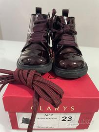 Stivaletti bambina Clarys, bordeaux, n. 23