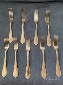 Forchette argentate stile Luigi XV silver plated