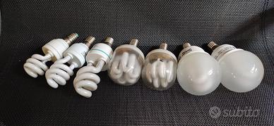7 Lampadine a basso consumo E14