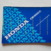 Honda CB 650 C 1981 manuale uso manutenzione libre