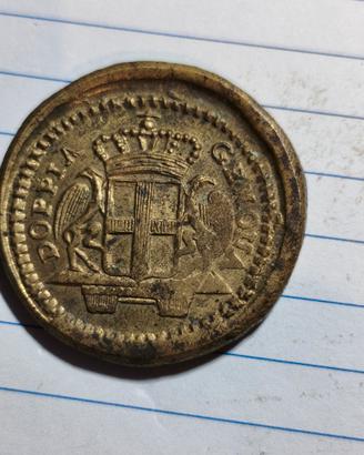peso monetale doppia d oro di Genova 
