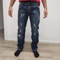 Jeans Uomo NSK Igor Blu Denim Distressed Taglia 36