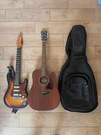 Eko aire relic + Ibanez aw54ce-opn + Custodia