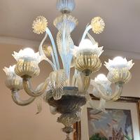 Lampadario di Murano Originale 6 Luci 75x55 cm