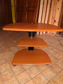 Mobile porta tv con mensole e rotelle