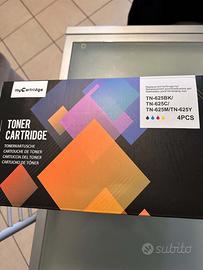 Set Toner TN625 Compatibili Brother CMYK con Chip