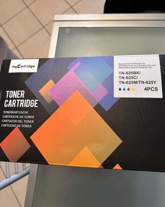 Set Toner TN625 Compatibili Brother CMYK con Chip