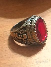 anello lavorato egiziano arg 925