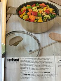 Casseruola sambonet diametro cm. 20 antiaderente