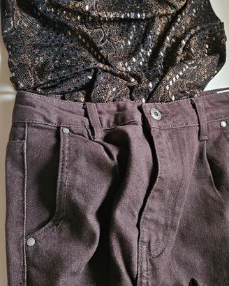 pantalone e canotta paillete 