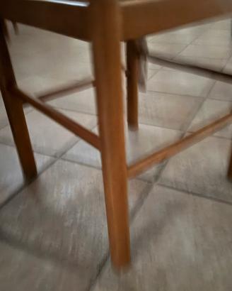 12 sedie legno e ben impagliate