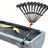 Rete per grondaie con ganci di fissaggio