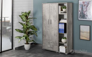 Mobile MONDO CONVENIENZA Armadio 2 Ante + Libreria