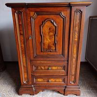 Mobile bar con applicazioni radica 121x90x42 cm