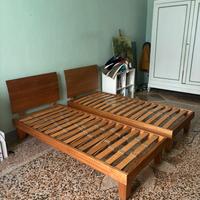 coppia letti singoli con materasso incluso