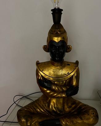 Lampada scultura orientale etnico/vintage