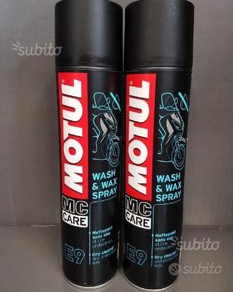 2 spray motul E9 wash & wax pulizia moto / scooter