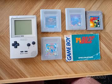 Nintendo Game Boy Pocket Silver (MGB-001) +giochi