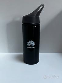 Borraccia Huawei Nera Alluminio 600ml Cannuccia