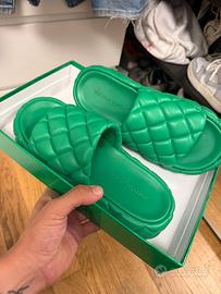 Bottega Veneta Padded Flat Green 42