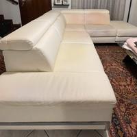 Divano ecopelle bianco