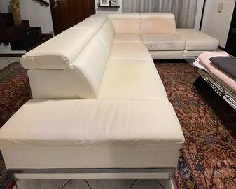 Divano ecopelle bianco