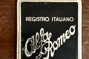 STEMMA ALFA ROMEO REGISTRO ITALIANO SOCIO 319